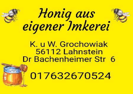 Honig aus eigener Imkerei Privat-Pakete Schild smart bunt kreativ schilder selbst gestalten