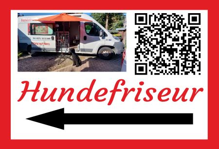 Hundefriseur Firma Schild smart kreativ informativ auffallend schilder selbst gestalten