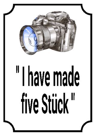 I have made five Stück Sprüche Schild smart bunt kreativ schilder selbst gestalten