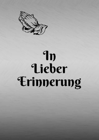 In lieber Erinnerung Gedenktafel Schild nachdr&uuml;cklich schilder selbst gestalten