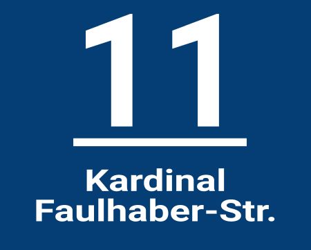 Kardinal Faulhaber-Str. Strassen-Hausnummern Schild kreativ informativ auffallend schilder selbst gestalten