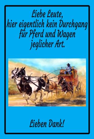 Kein Durchgang Warnung-Zutrittverboten Schild smart kreativ informativ auffallend schilder selbst gestalten