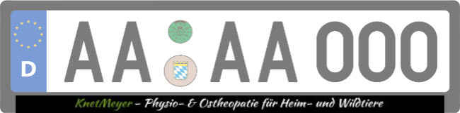 KnetMeyer Physio Kennzeichenhalter Schild kreativ informativ auffallend schilder selbst gestalten