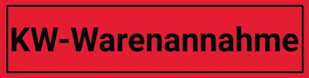 KW-Warenannahme Firma Schild smart spannend schilder selbst gestalten