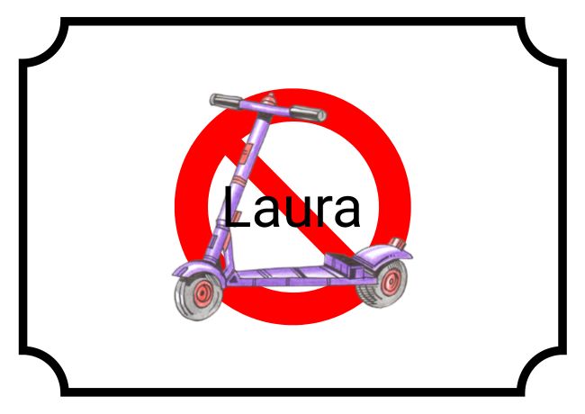 Laura Privat-Pakete Schild smart spritzig schilder selbst gestalten