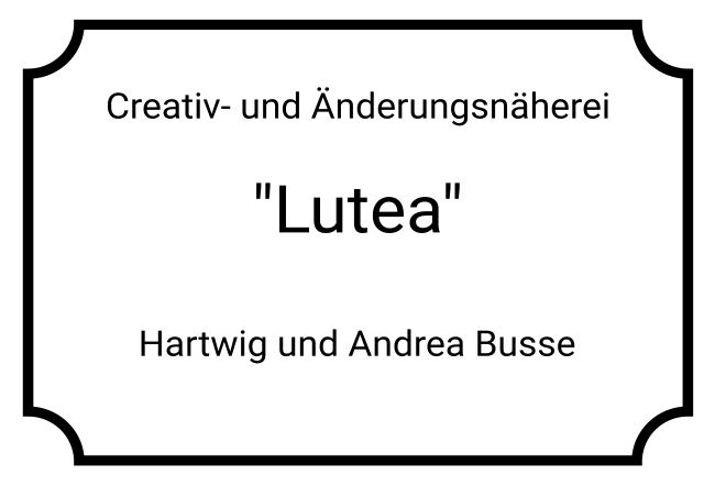 Lutea Firma Schild informativ auffallend schilder selbst gestalten