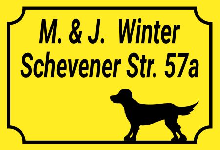 M. & J. Winter Strassen-Hausnummern Schild smart kreativ spritzig schilder selbst gestalten