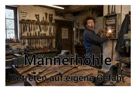 M&auml;nnerh&ouml;hle Privat-Pakete Schild smart bunt schilder selbst gestalten