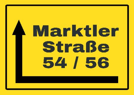 Marktler Straße 54 / 56 Wegweiser Schild smart schilder selbst gestalten