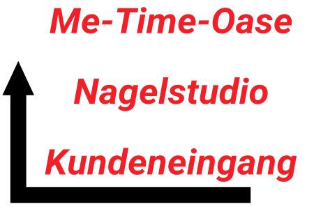 Me-Time-Oase Firma Schild smart kreativ spritzig schilder selbst gestalten
