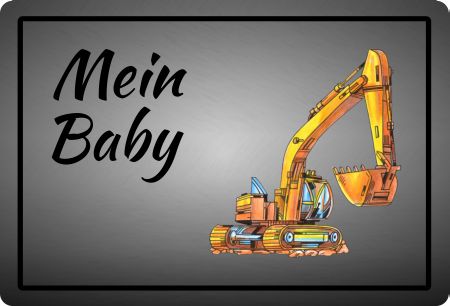 Mein Baby Privat-Pakete Schild spannend kreativ auffallend schilder selbst gestalten