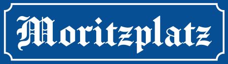 Moritzplatz Strassen-Hausnummern Schild kreativ informativ auffallend schilder selbst gestalten