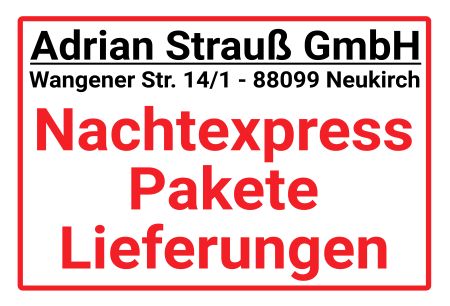 Nachtexpress Pakete Firma Schild kreativ informativ auffallend schilder selbst gestalten