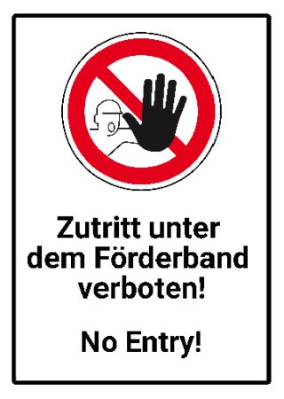 No Entry! Warnung-Zutrittverboten Schild informativ auffallend nachdrücklich schilder selbst gestalten