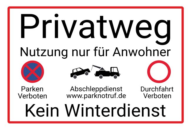 Nur für Anwohner Parken-Verkehr Schild smart kreativ informativ auffallend schilder selbst gestalten