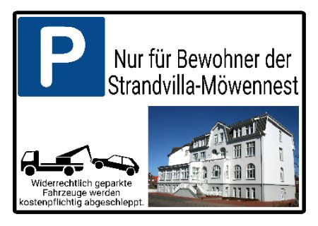 Nur f&uuml;r Bewohner der ... Parken-Verkehr Schild smart bunt kreativ schilder selbst gestalten