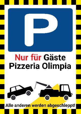 Nur für Gäste Parken-Verkehr Schild bunt kreativ informativ auffallend schilder selbst gestalten