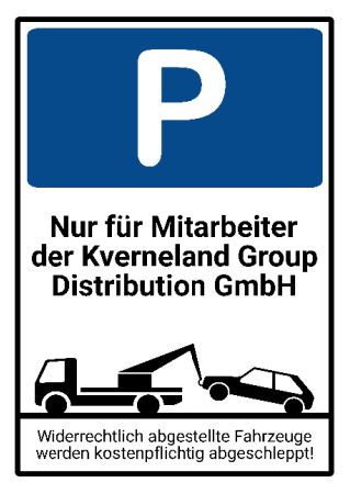 Nur f&uuml;r Mitarbeiter der ... Parken-Verkehr Schild smart kreativ spritzig schilder selbst gestalten