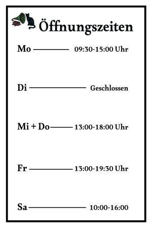 &Ouml;ffnungszeiten Firma Schild informativ auffallend schilder selbst gestalten