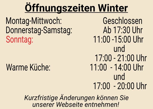 Öffnungszeiten Winter Firma Schild smart spritzig informativ schilder selbst gestalten