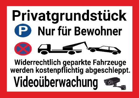 Parken nur f&uuml;r Bewohner Parken-Verkehr Schild smart kreativ informativ auffallend schilder selbst gestalten