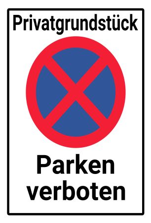 Parken verboten Parken-Verkehr Schild smart spritzig schilder selbst gestalten