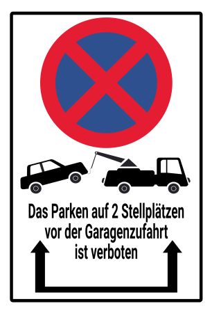 Parken verboten Parken-Verkehr Schild kreativ informativ auffallend schilder selbst gestalten
