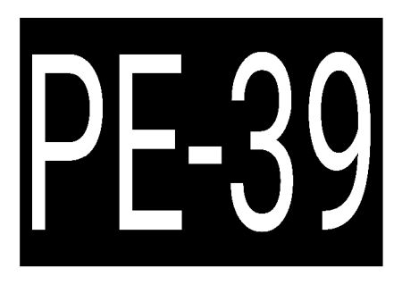 PE-39 Hinweis Schild informativ auffallend schilder selbst gestalten