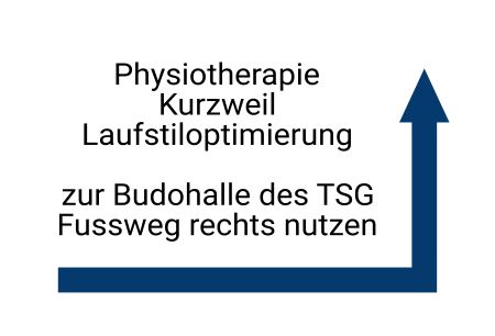 Phssiotherapie Kurzweil Wegweiser Schild smart informativ auffallend schilder selbst gestalten