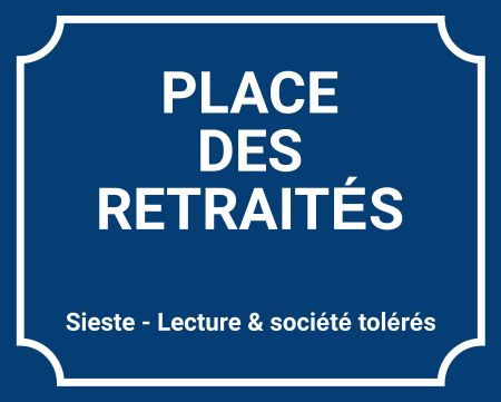 PLACES DES RETRAINTES Hinweis Schild informativ auffallend schilder selbst gestalten