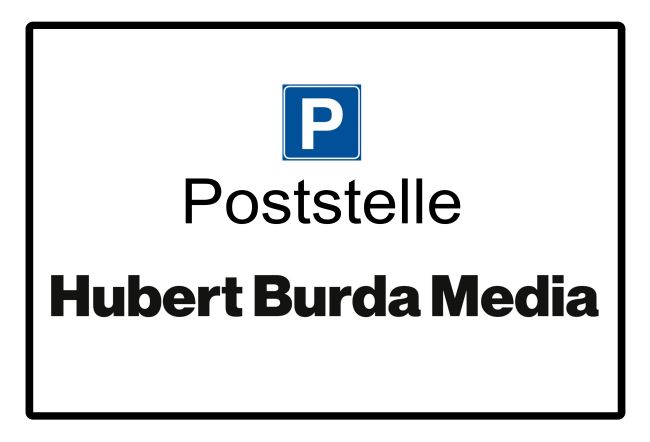 Poststelle Parken-Verkehr Schild spannend bunt spritzig schilder selbst gestalten