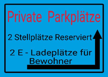 Private Parkplätze Parken-Verkehr Schild smart bunt kreativ schilder selbst gestalten