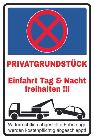 Privatgrundstück Parken-Verkehr Schild smart spritzig schilder selbst gestalten