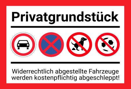 PRIVATGRUNDSTÜCK Parken-Verkehr Schild kreativ informativ auffallend nachdrücklich schilder selbst gestalten