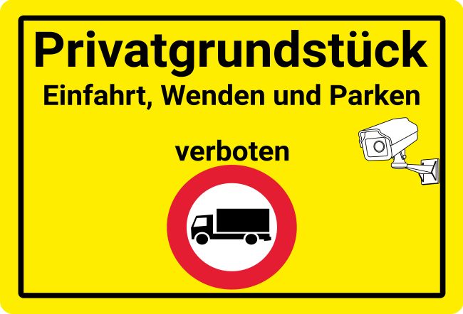 Privatgrundstück Parken-Verkehr Schild kreativ informativ auffallend schilder selbst gestalten