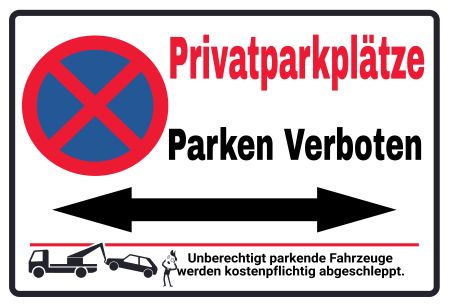 Privatparkplätze Parken Verboten Parken-Verkehr Schild smart spritzig informativ schilder selbst gestalten