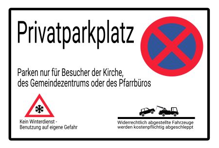 Privatparkplatz Hinweis Schild kreativ informativ auffallend schilder selbst gestalten