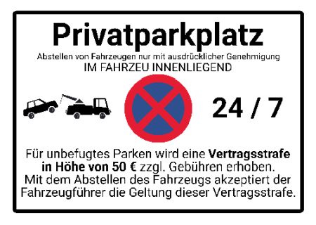 Privatparkplatz Parken-Verkehr Schild smart bunt kreativ schilder selbst gestalten