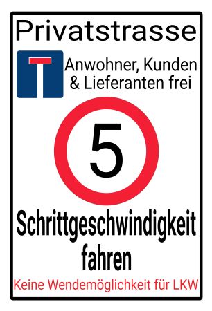 Privatstrasse Parken-Verkehr Schild kreativ informativ auffallend schilder selbst gestalten