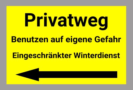 Privatweg Hinweis Schild smart bunt schilder selbst gestalten
