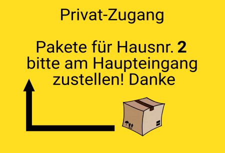 Privaz Zugang Wegweiser Schild smart informativ auffallend schilder selbst gestalten