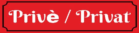 Prive / Privat Privat-Pakete Schild smart spritzig schilder selbst gestalten