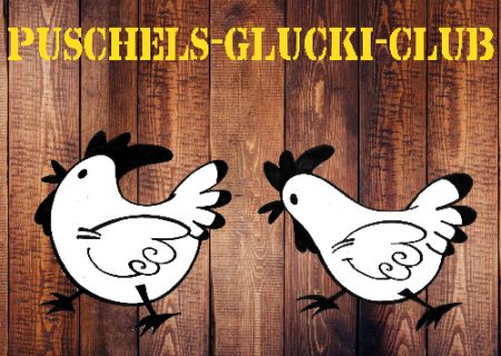 Puschels-Glucki-Club Tiere Schild smart bunt kreativ schilder selbst gestalten