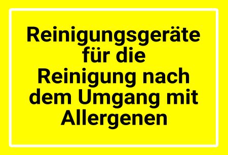 Reinigungsgeräte für die Reinigung nach ... Hinweis Schild smart spritzig schilder selbst gestalten