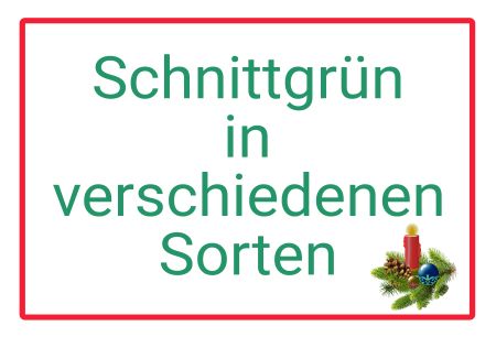 Schnittgrün Firma Schild kreativ spritzig informativ auffallend schilder selbst gestalten