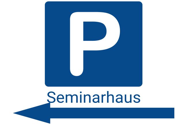 Seminarhaus Wegweiser Schild smart spritzig informativ schilder selbst gestalten