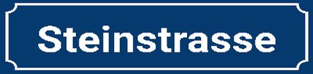 Steinstrasse Strassen-Hausnummern Schild informativ auffallend schilder selbst gestalten