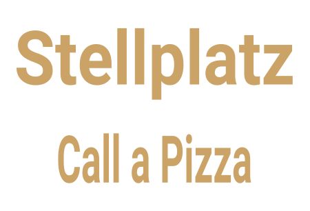 Stellplatz Calla a Pizza Hinweis Schild kreativ informativ auffallend schilder selbst gestalten