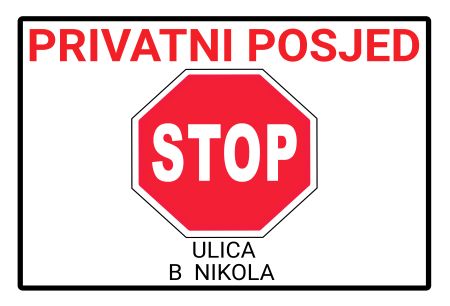 STOP Hinweis Schild smart kreativ schilder selbst gestalten