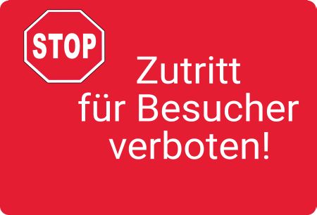 STOP Hinweis Schild smart informativ auffallend schilder selbst gestalten